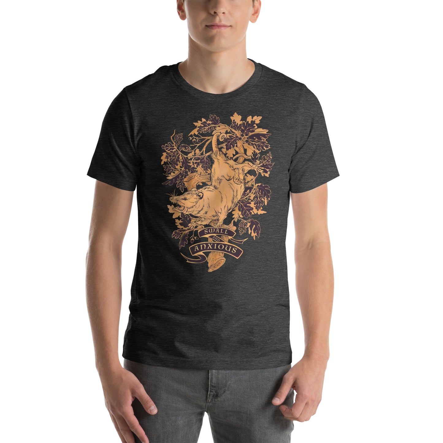 Unisex t-shirt: Small & Anxious