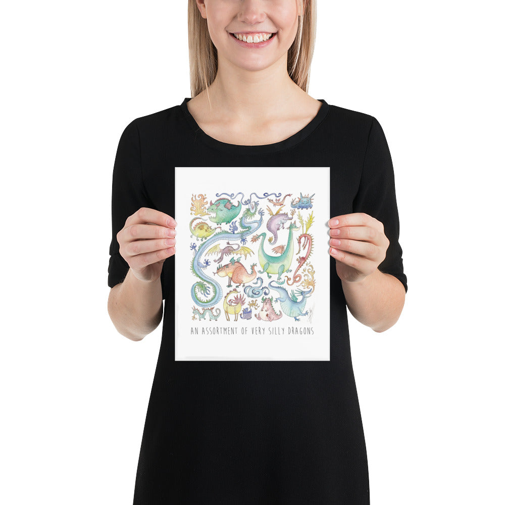 An Assortment of Silly Dragons: Print