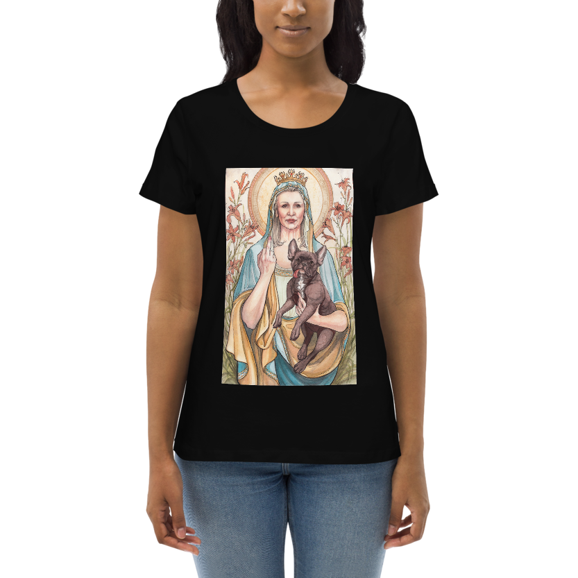fitted eco-tee: Blessed Rebel Queen