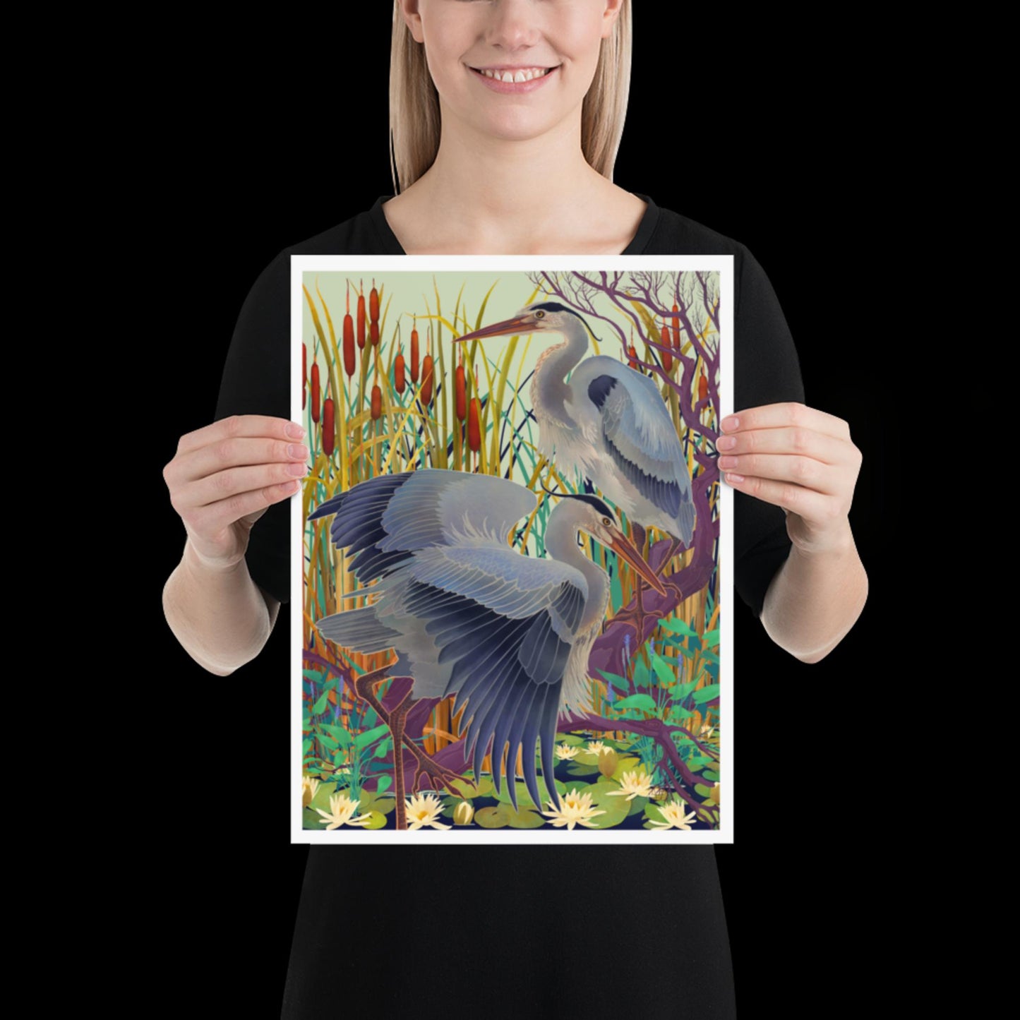 Herons at Rest: Print