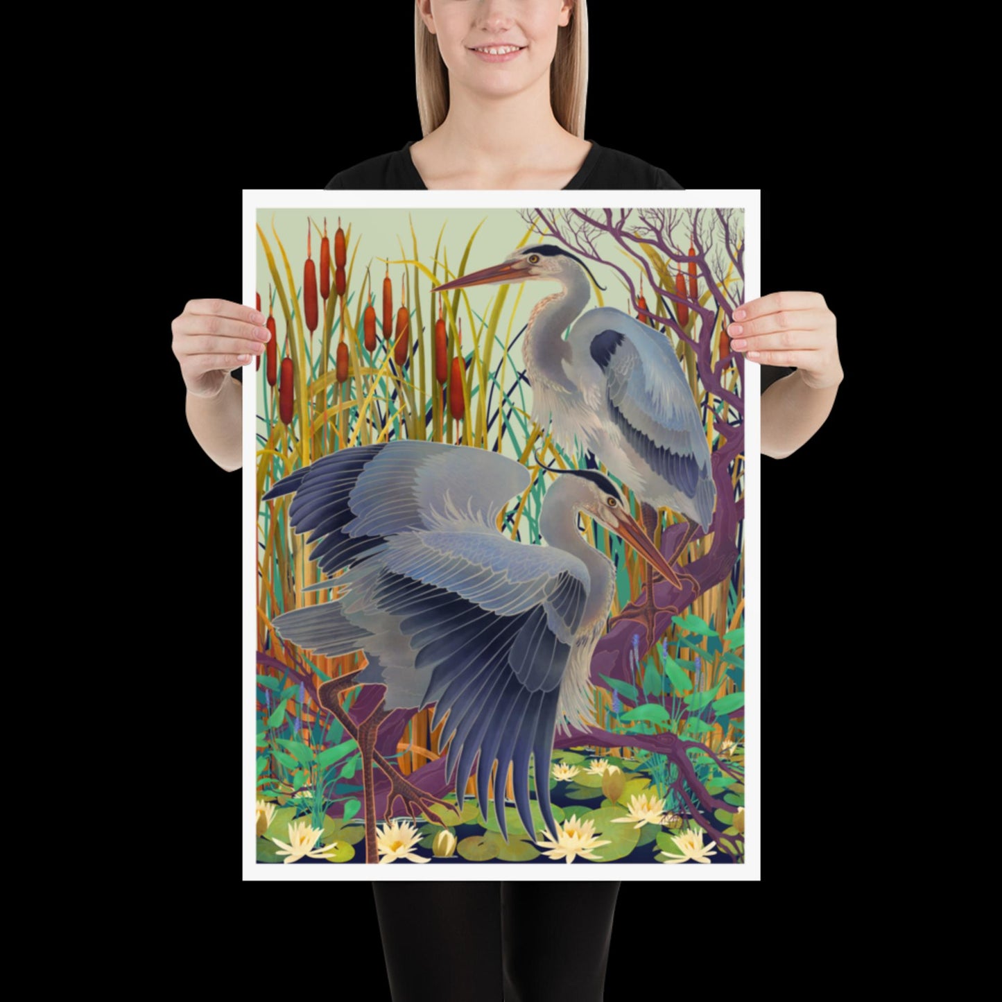 Herons at Rest: Print