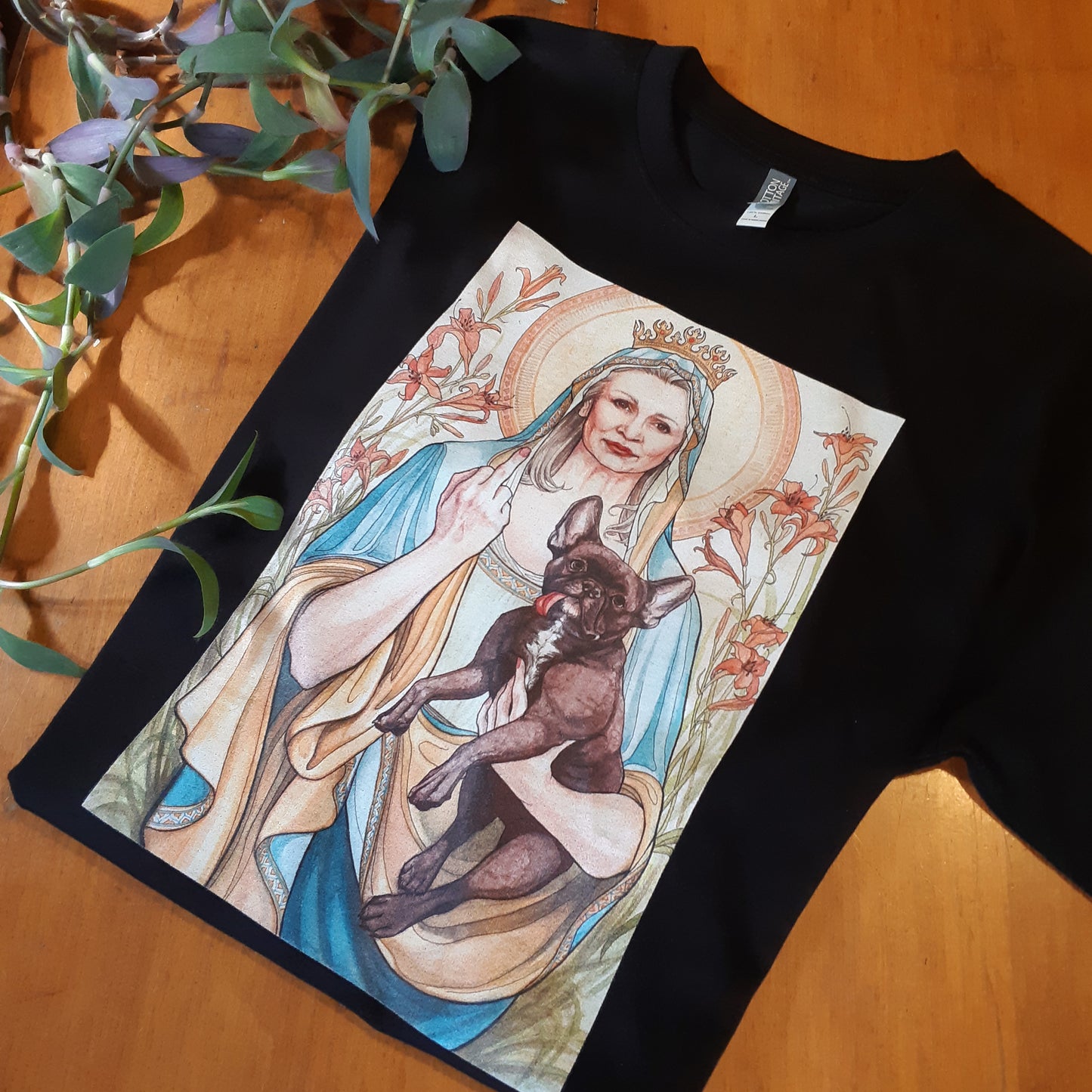 fitted eco-tee: Blessed Rebel Queen